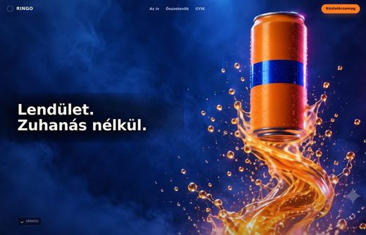 RINGO Energy — weboldal előnézet