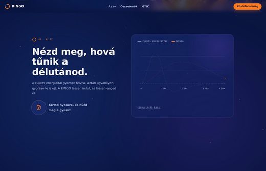 RINGO Energy — weboldal előnézet
